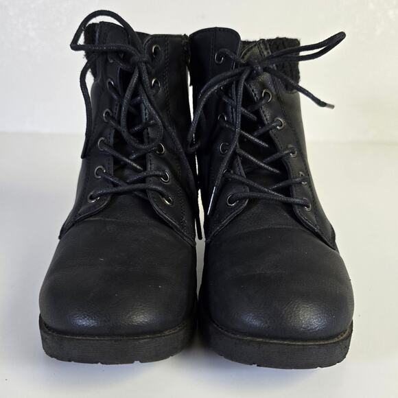 Adrienne Vittadini Alica Black High Top Boots size 1 - Picture 2 of 9